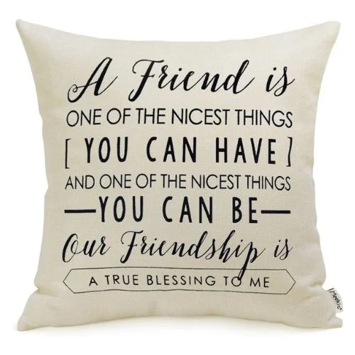 Friendship Pillow - Gift Ideas for Internet Friends